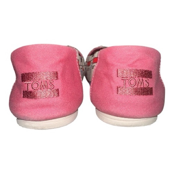 TOMS Women's Monopoly Board Flats - Pink and Cream - Picture 3 of 9